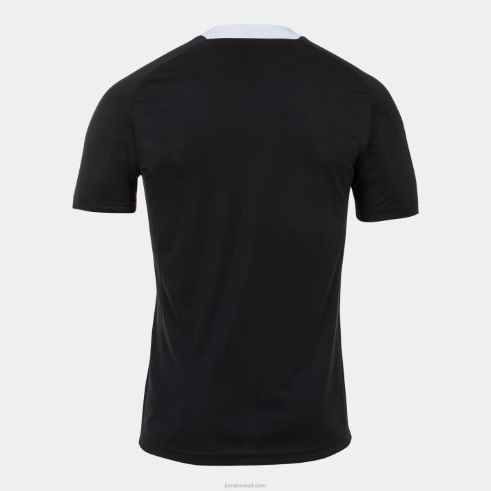 Joma 82P4R3411 أسود أبيض قميص مدينة كم قصير رجال