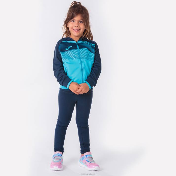 Joma 82P4R3428 الفلورسنت الفيروز الأزرق الداكن سوبر نوفا II سترة مقنعين رجال