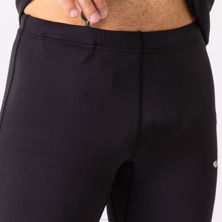 Joma 82P4R3473 أسود سجل لباس ضيق طويل رجال