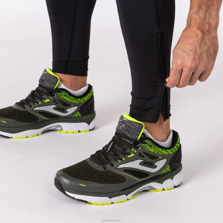 Joma 82P4R3473 أسود سجل لباس ضيق طويل رجال