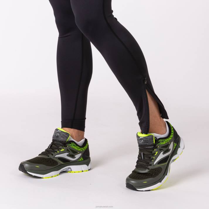 Joma 82P4R3473 أسود سجل لباس ضيق طويل رجال