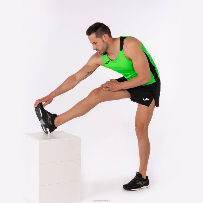 Joma 82P4R3475 نيون أخضر أسود أعلى سجل للدبابات الثاني رجال