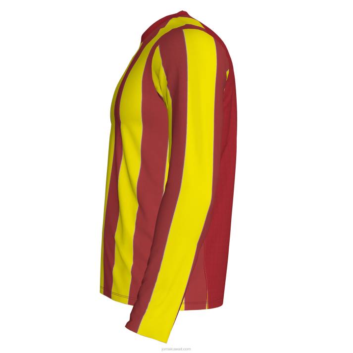 Joma 82P4R3479 احمر اصفر قميص طويل الأكمام inter رجال
