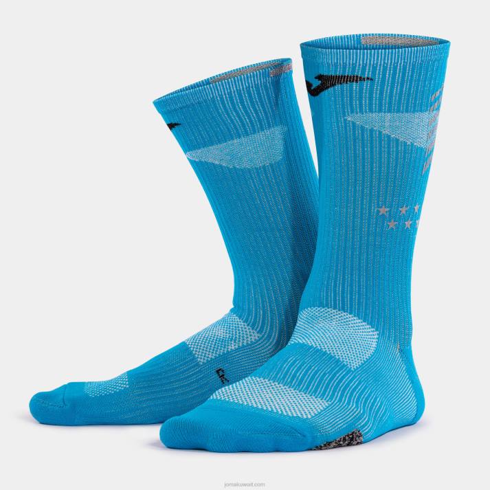 Joma 82P4R3481 أزرق نصف ماراثون الجوارب مدريد