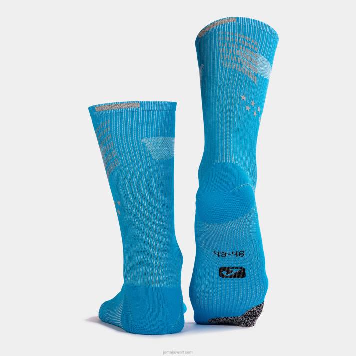 Joma 82P4R3481 أزرق نصف ماراثون الجوارب مدريد