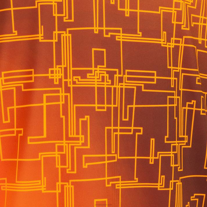 Joma 82P4R3486 برتقالة سوداء قميص قصير الأكمام النخبة الثامن رجال