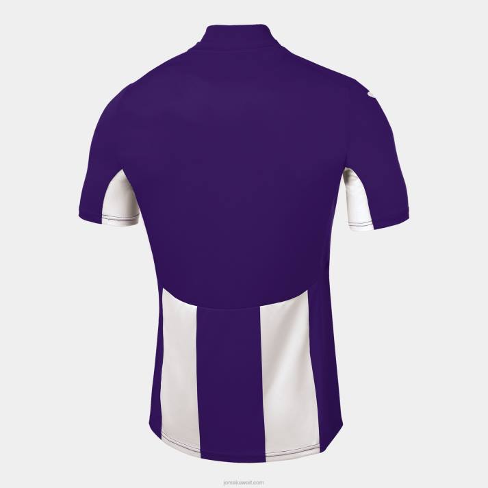 Joma 82P4R3488 أبيض أرجواني قميص بيزا كم قصير رجال