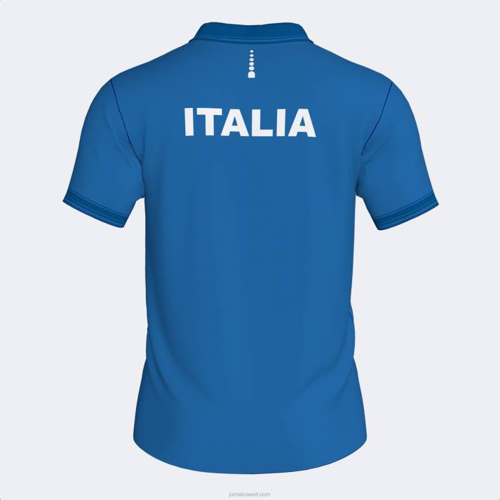 Joma 82P4R3490 الأزرق الملكي قميص بولو قصير الاكمام لاتحاد التنس والباديل الايطالى