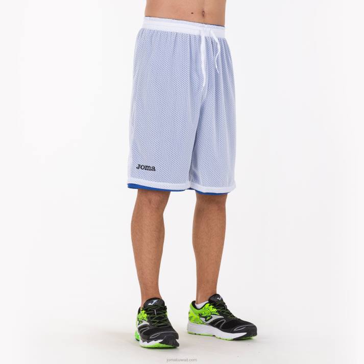 Joma 82P4R3491 أزرق ملكي أبيض الصاعد السراويل القصيرة رجال