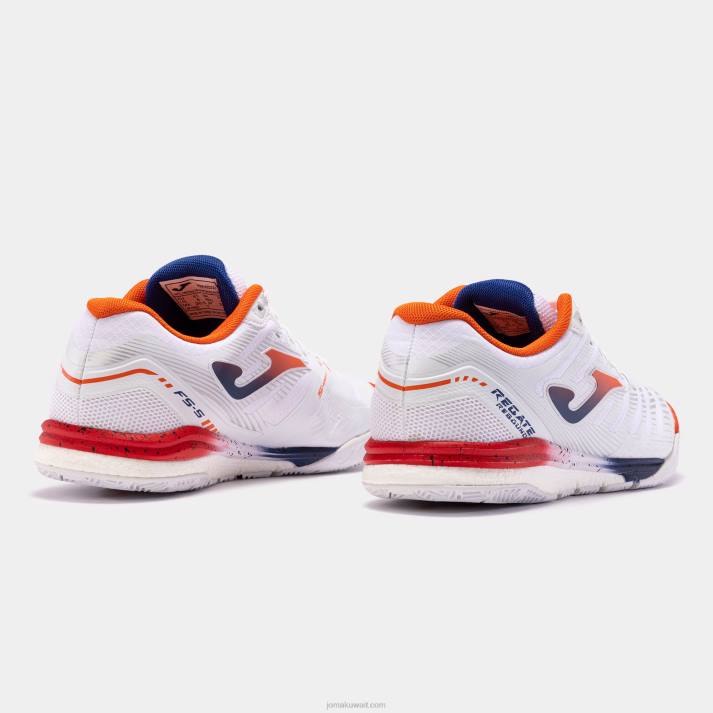 Joma 82P4R3493 أبيض حذاء كرة الصالات ينظم انتعاش 22 داخلي