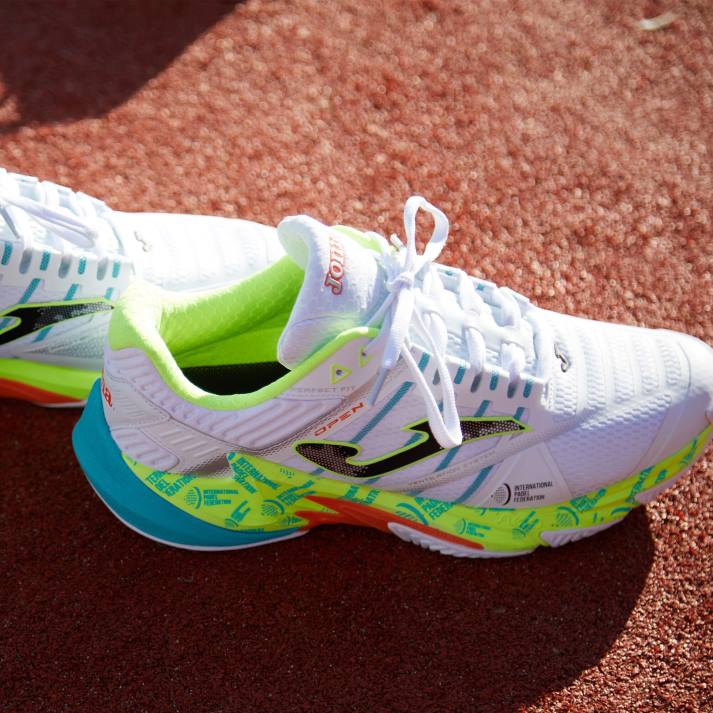 Joma 82P4R3494 الجير الأبيض أحذية t.open 23 اتحاد البادل الدولي الطين