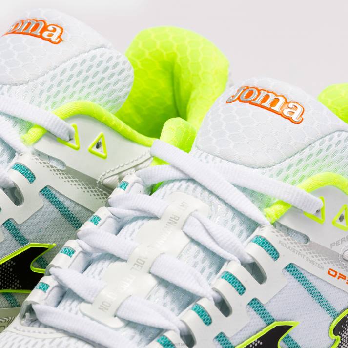 Joma 82P4R3494 الجير الأبيض أحذية t.open 23 اتحاد البادل الدولي الطين