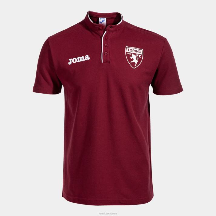 Joma 82P4R3499 بورجوندي قميص بولو قصير الأكمام وقت الفراغ تورينو 22/23