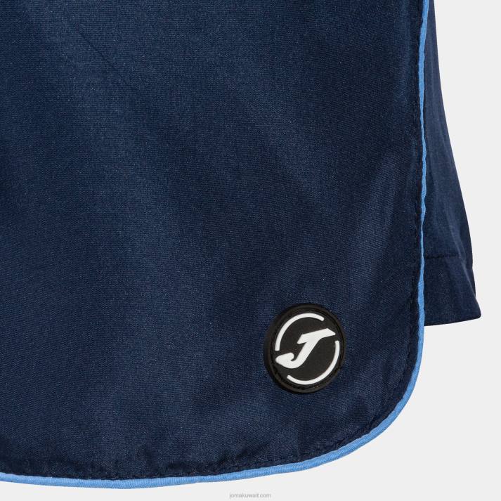 Joma 82P4R349 الأزرق الداكن منحنى جذوع السباحة رجال