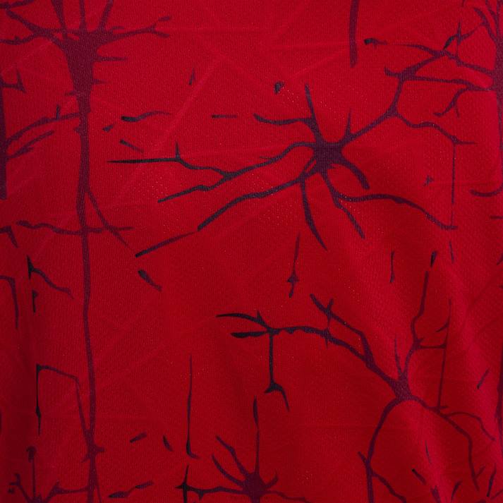 Joma 82P4R3513 أحمر قميص قصير الأكمام النخبة التاسع رجال