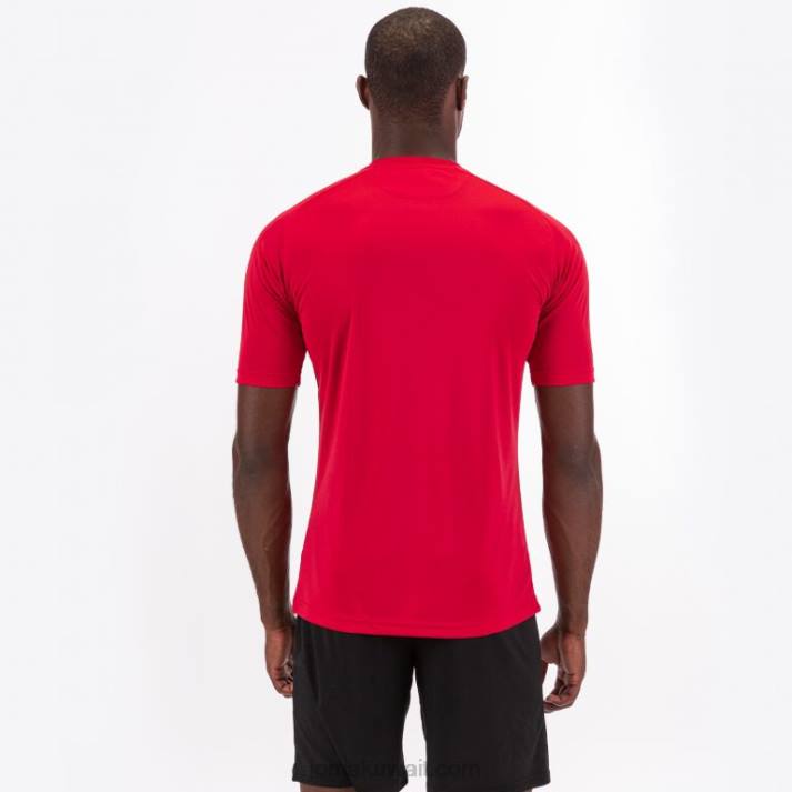 Joma 82P4R3529 أحمر قميص نمر كم قصير رجال