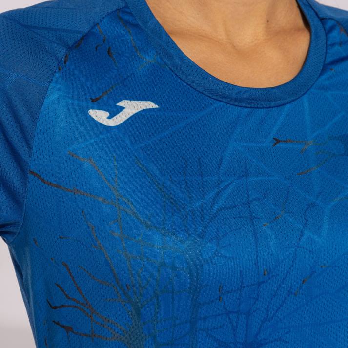 Joma 82P4R3580 الأزرق الملكي قميص قصير الأكمام النخبة التاسع نحيف