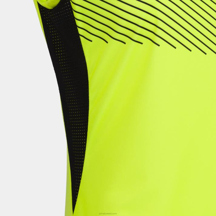 Joma 82P4R3582 نيون أصفر أسود تي شيرت بدون أكمام سوبرنوفا الثاني نحيف