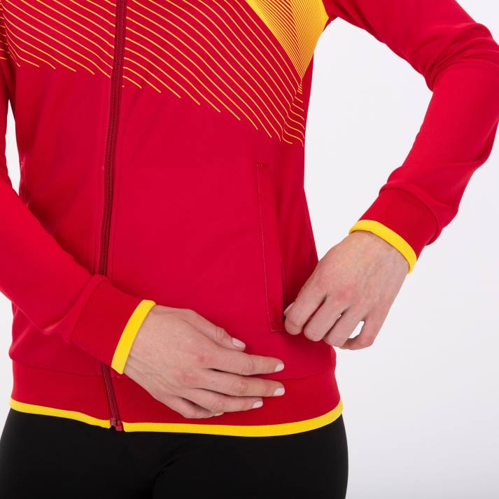 Joma 82P4R3583 احمر اصفر سوبر نوفا II سترة مقنعين نحيف