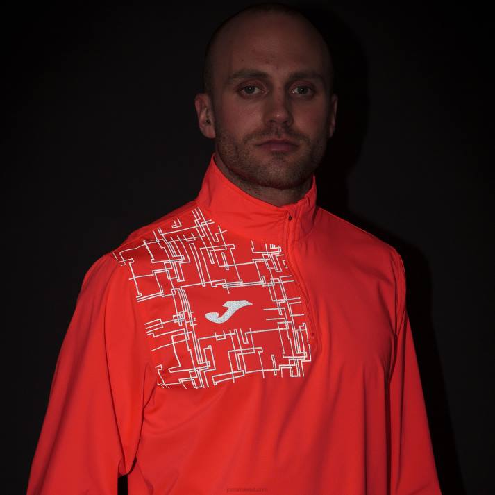 Joma 82P4R358 نيون المرجان قميص من النوع الثقيل النخبة الثامن رجال