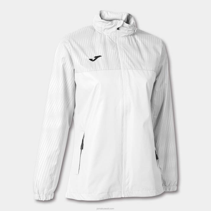 Joma 82P4R3591 أبيض Rainjacket مونتريال نحيف