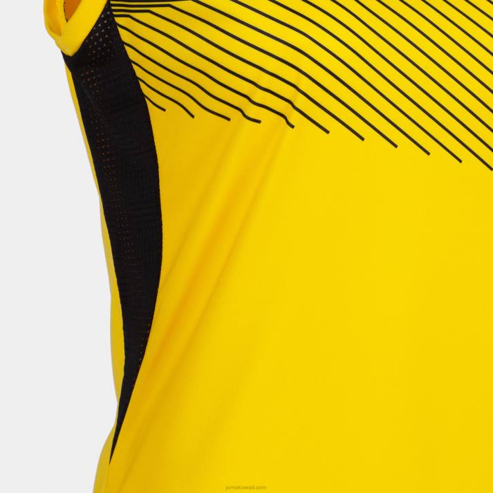 Joma 82P4R3594 أصفر أسود تي شيرت بدون أكمام سوبرنوفا الثاني نحيف