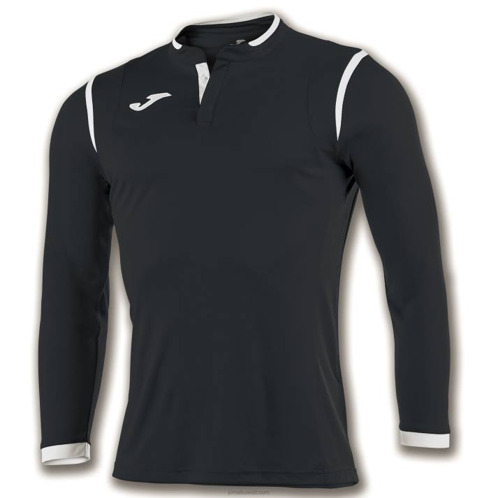 Joma 82P4R361 أسود أبيض قميص طويل الأكمام toletum رجال