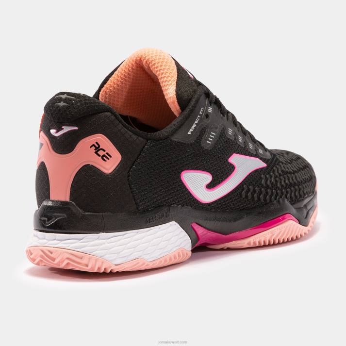 Joma 82P4R3625 أسود حذاء ايس برو 22 كلاي نحيف