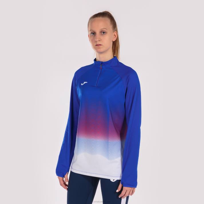 Joma 82P4R3627 أزرق ملكي أبيض أحمر قميص من النوع الثقيل النخبة السابع نحيف