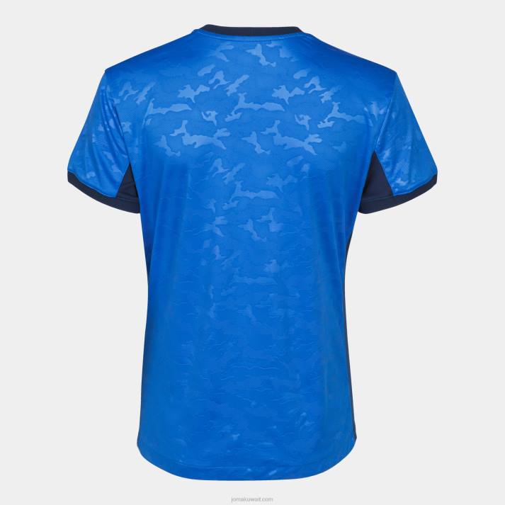 Joma 82P4R3628 الأزرق الملكي الأزرق الداكن قميص قصير الأكمام toletum الثاني نحيف