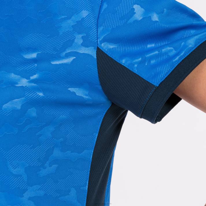 Joma 82P4R3628 الأزرق الملكي الأزرق الداكن قميص قصير الأكمام toletum الثاني نحيف