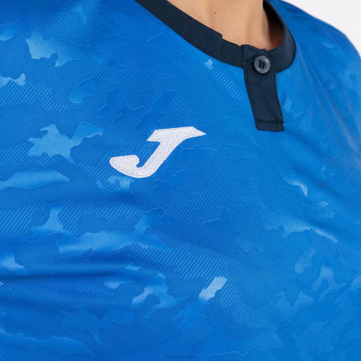 Joma 82P4R3628 الأزرق الملكي الأزرق الداكن قميص قصير الأكمام toletum الثاني نحيف