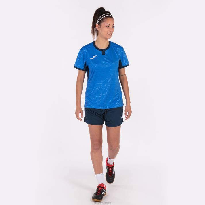 Joma 82P4R3628 الأزرق الملكي الأزرق الداكن قميص قصير الأكمام toletum الثاني نحيف