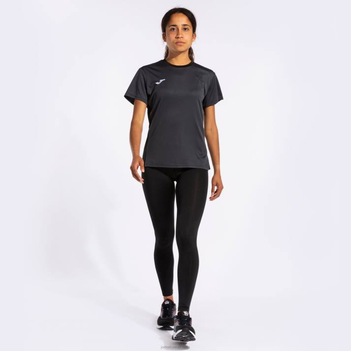 Joma 82P4R3636 الرمادي الداكن قميص قصير الأكمام الفائز الثاني نحيف