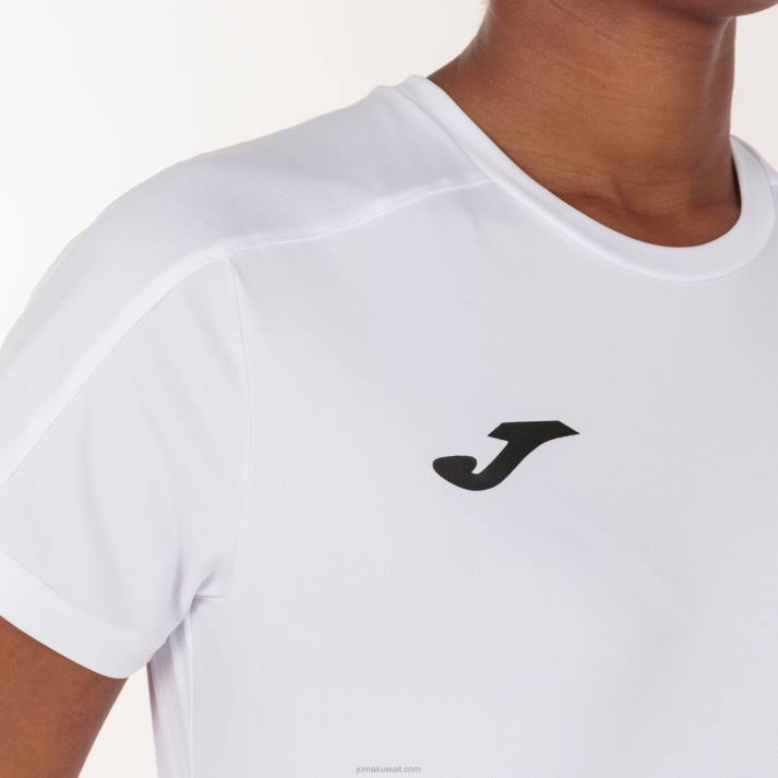 Joma 82P4R3637 أبيض أكاديمية قميص بأكمام قصيرة iii نحيف