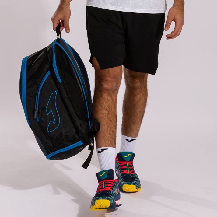 Joma 82P4R363 أسود أزرق حقيبة حذاء على ظهره مفتوحة