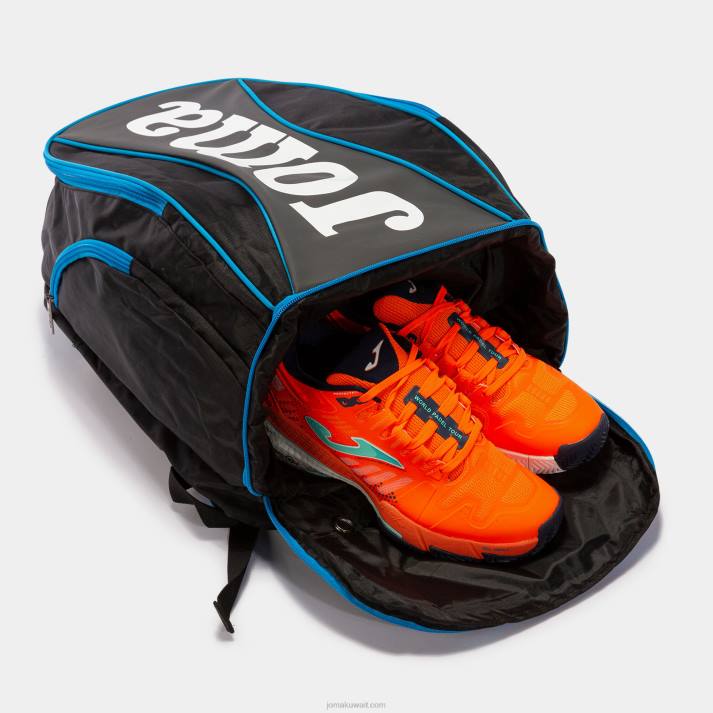 Joma 82P4R363 أسود أزرق حقيبة حذاء على ظهره مفتوحة