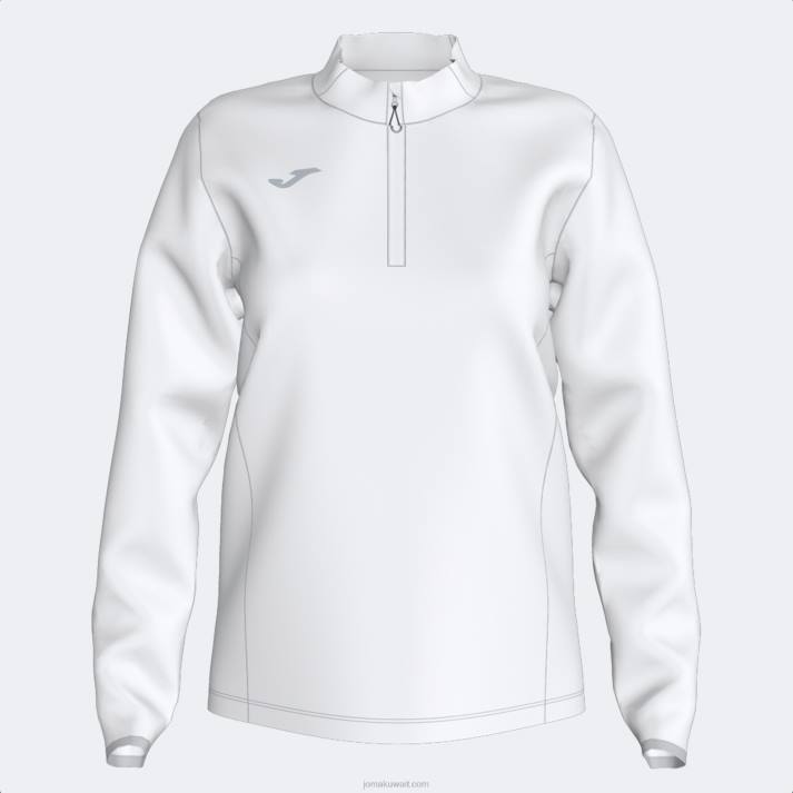 Joma 82P4R3650 أبيض قميص من النوع الثقيل تشغيل الليل نحيف