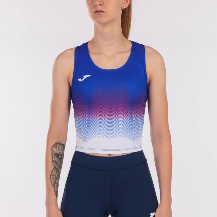 Joma 82P4R3662 أزرق ملكي أبيض أحمر النخبة أعلى الخزان السابع نحيف