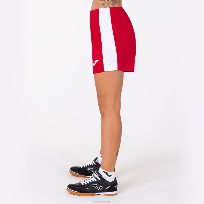 Joma 82P4R3669 احمر ابيض شورت ماكسي نحيف
