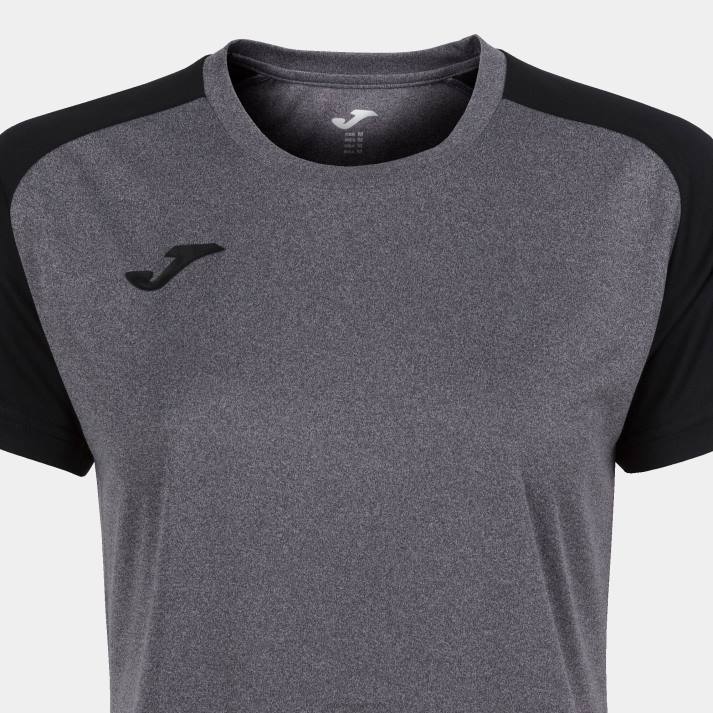 Joma 82P4R3670 مزيج أسود رمادي قميص بأكمام قصيرة أكاديمية رابعا نحيف