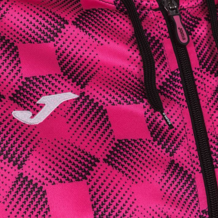 Joma 82P4R3671 أسود وردي فلوري سترة سوبرنوفا مقنعين III نحيف