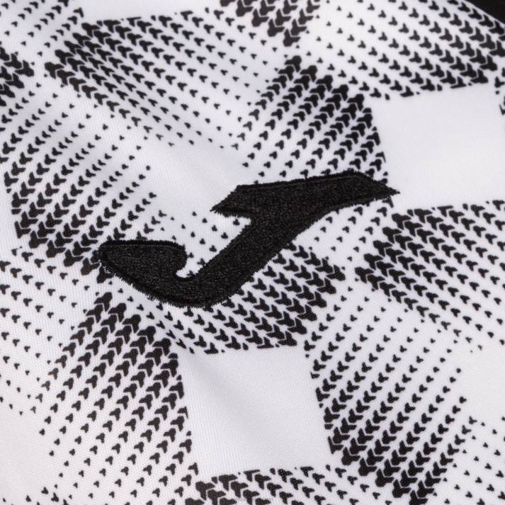 Joma 82P4R3674 أسود أبيض قميص بأكمام قصيرة سوبر نوفا iii نحيف