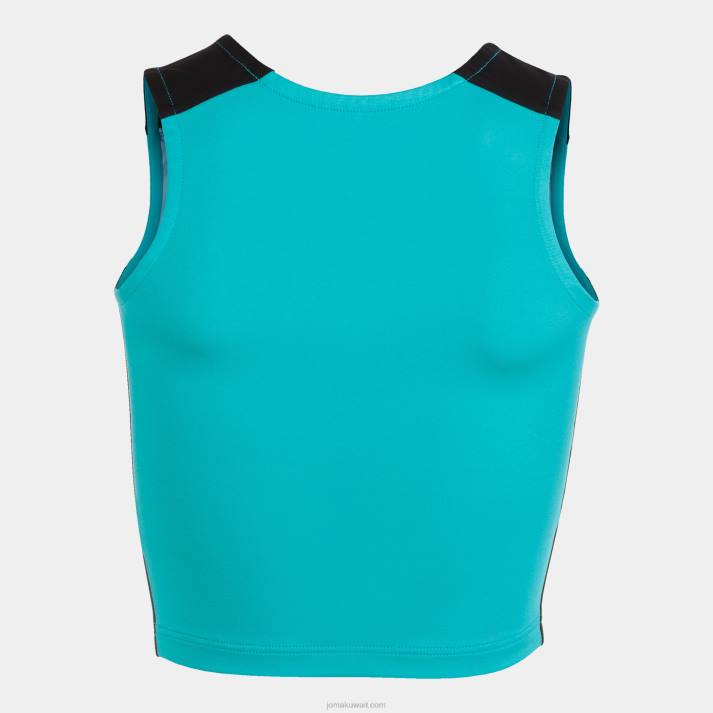 Joma 82P4R3689 الفيروز الأسود سجل أعلى الخزان الثاني نحيف