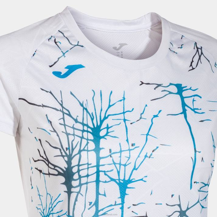 Joma 82P4R3692 أبيض قميص قصير الأكمام النخبة التاسع نحيف