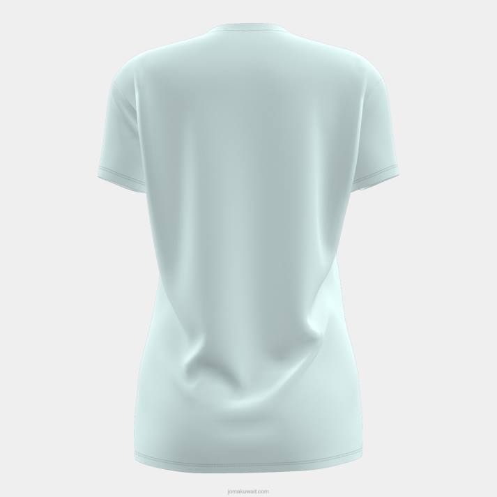 Joma 82P4R3707 أزرق قميص قصير الاكمام صحراوي نحيف