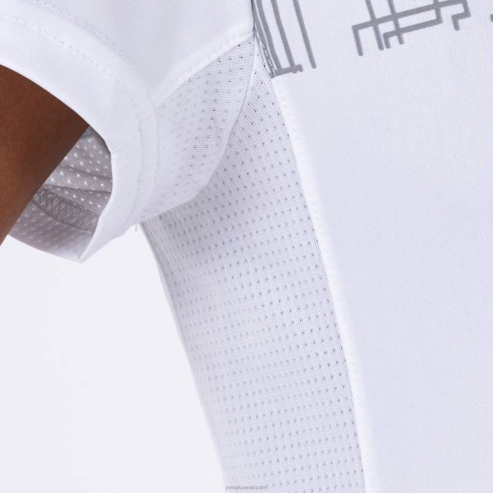 Joma 82P4R3708 أبيض قميص قصير الأكمام النخبة الثامن نحيف