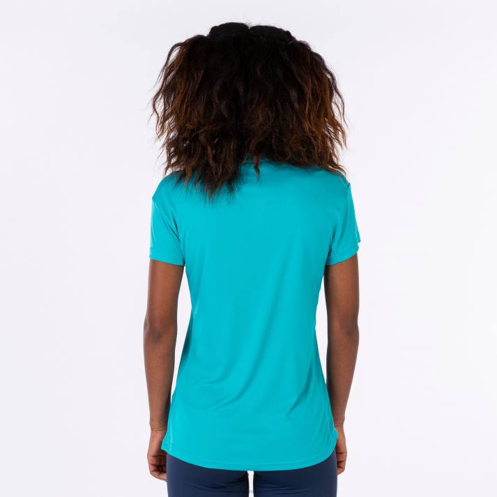 Joma 82P4R3709 الفيروز قميص قصير الأكمام النخبة الثامن نحيف