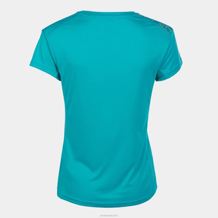 Joma 82P4R3709 الفيروز قميص قصير الأكمام النخبة الثامن نحيف