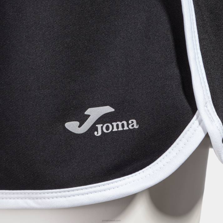 Joma 82P4R3717 أسود شورت كاليفورنيا نحيف